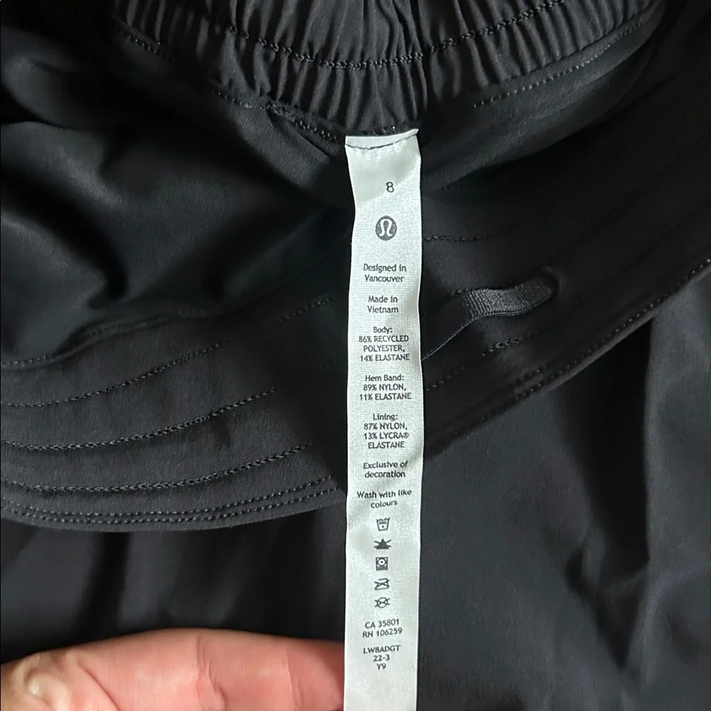 Lululemon Black Athletic Skort size 8 - Picture 3 of 4